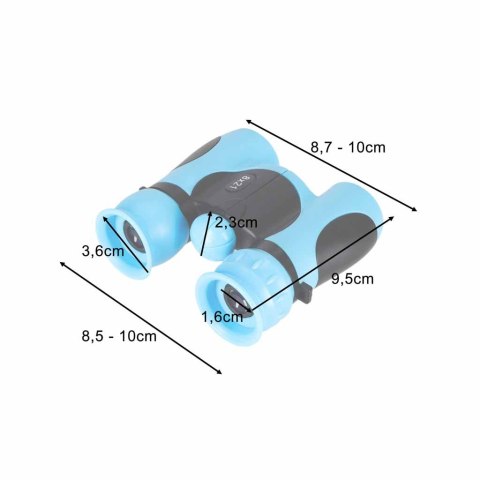 Lornetka dla dzieci do obserwacji ptaków nieba 8x 21mm HD pokrowiec niebieska