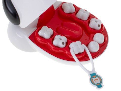 Chory ząbek dentysta zwierząt pies piesek zabawa wylecz zęba nauka weterynarz