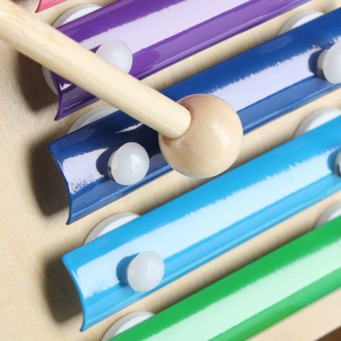 Pchacz dla dziecka chodzik drewniany kostka edukacyjna 6w1