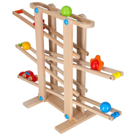 Tor kulkowy drewniany kulodrom montessori XXL