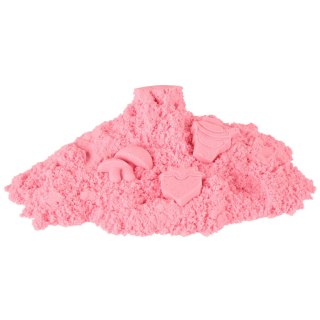 Piasek sensoryczny dla dzieci 1kg w woreczku różowy