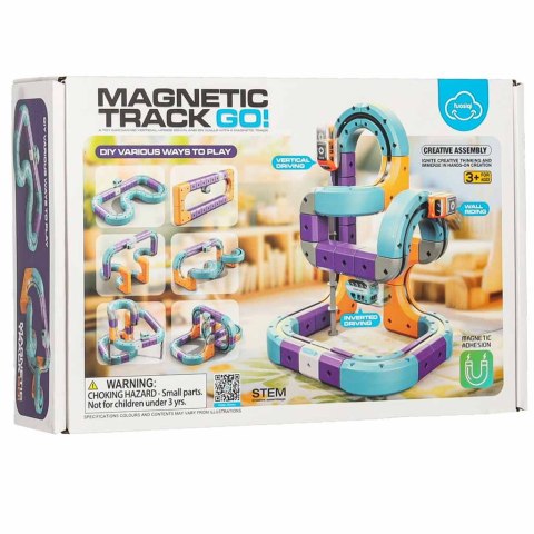 Magnetic Track Go! — tor magnetyczny z pojazdem, 54 elementy