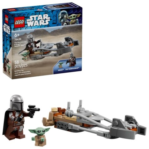 LEGO STAR WARS TM Śmigacz Mandalorianina i Grogu 75436