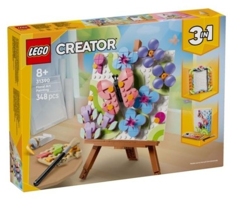 LEGO Creator 3 w 1 31390 — Dekoracyjny obraz z kwiatami