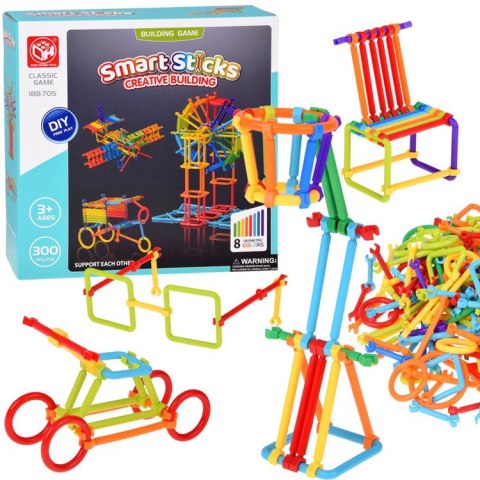 Smart Sticks — patyczki i łączniki konstrukcyjne, 300 elementów ZA6325