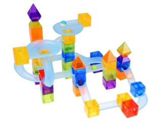 Klocki magnetyczne — tor kulkowy, 75 elementów ZA6315