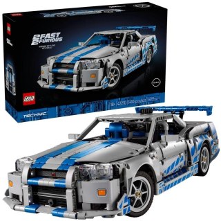 LEGO Technic 42210 Samochód Nissan Skyline GT-R (R34) z filmu Za szybcy, za wściekli