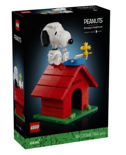 LEGO Ideas 21368 — Fistaszki: Buda Snoopy’ego, 964 elementy