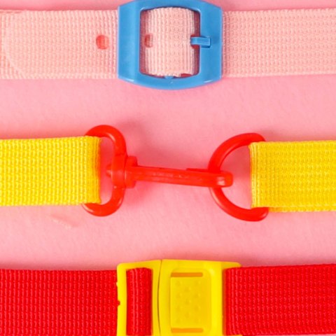 Tablica manipulacyjna sensoryczna montessori walizka plecak różowy